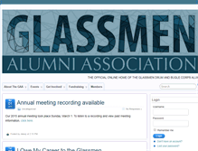 Tablet Screenshot of glassmenalumni.org